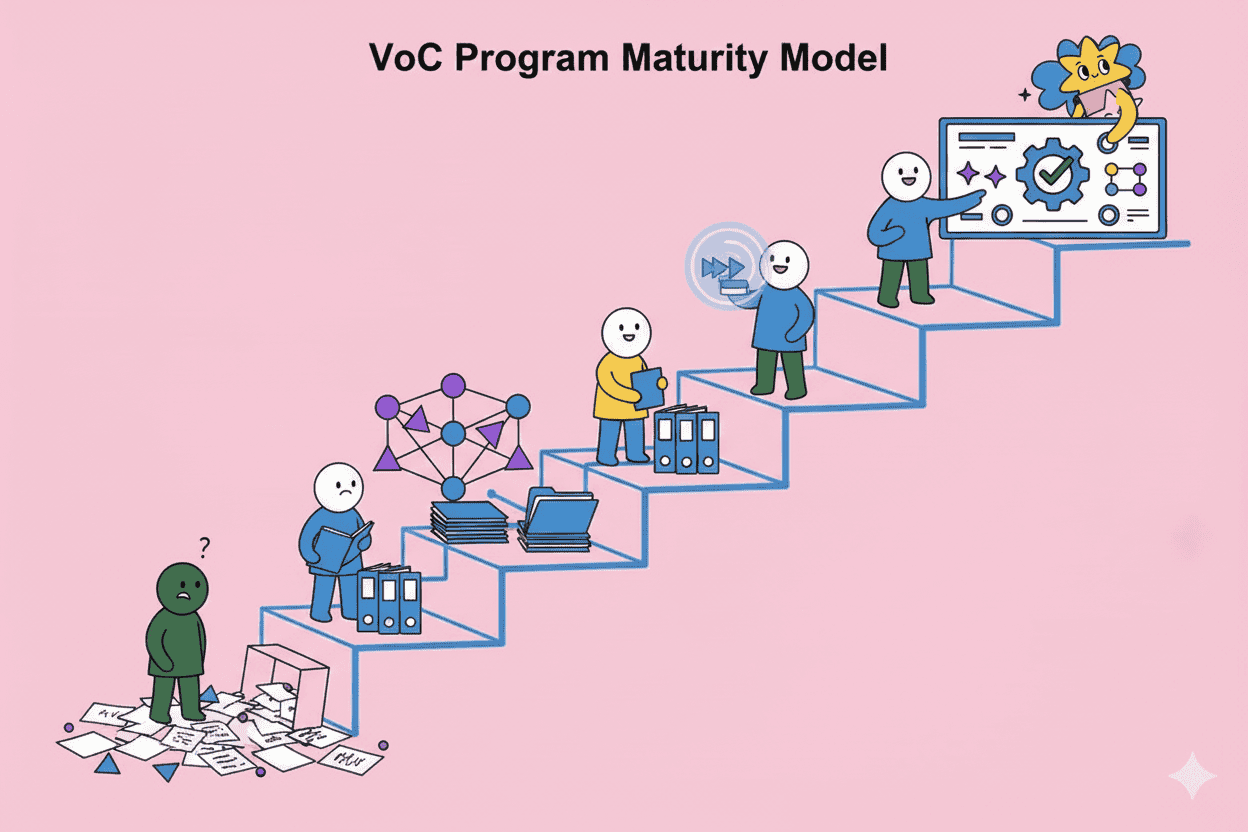VoC Program Maturity Model: From Reactive Firefighting to Proactive Insights